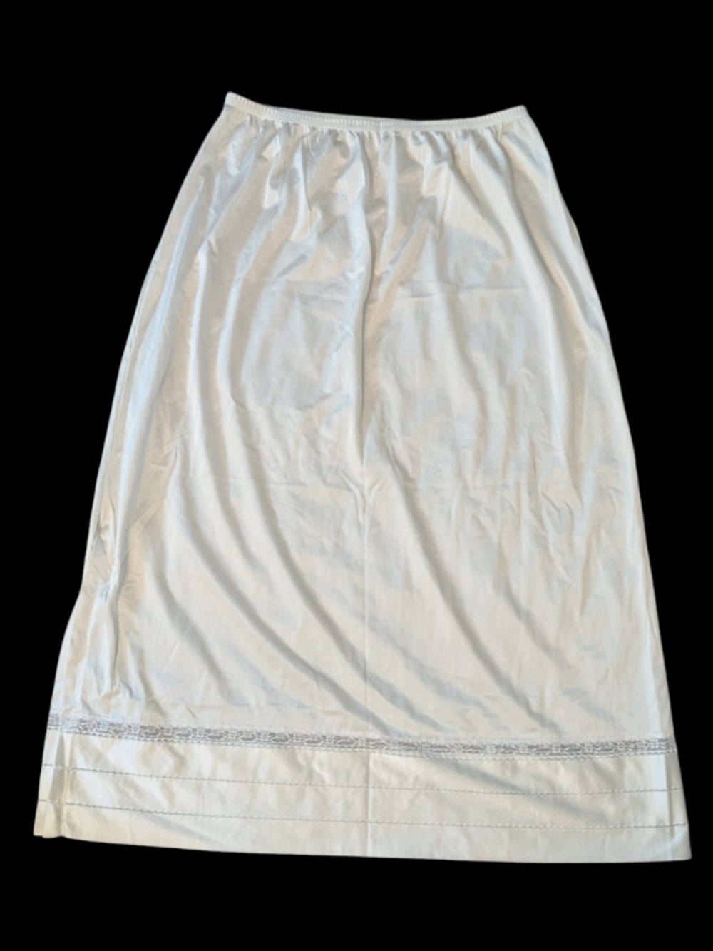 VTG 70s Lorraine Cut-Ups Adjustable Hemline Half Slip Women's F Medium